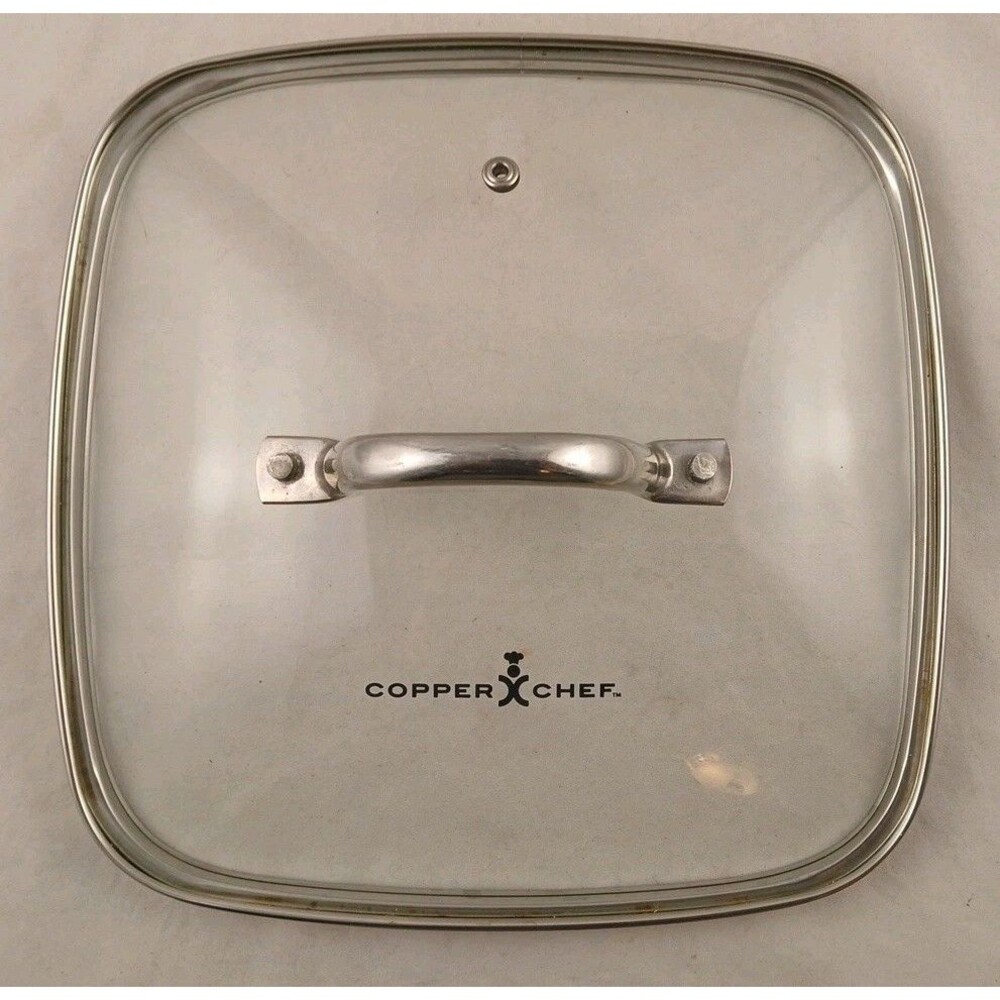 Copper Chef Replacement Lid 9.5” Square Stainless Glass Vented